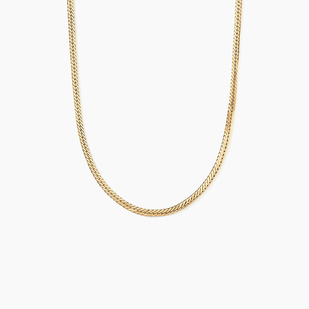 Collier Or Jaune Izel Maille Anglaise - Chaines Femme | Histoire d&rsquo;Or