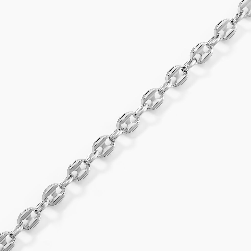 Bracelet Carrus Argent Blanc - Bracelets chaîne Homme | Histoire d’Or