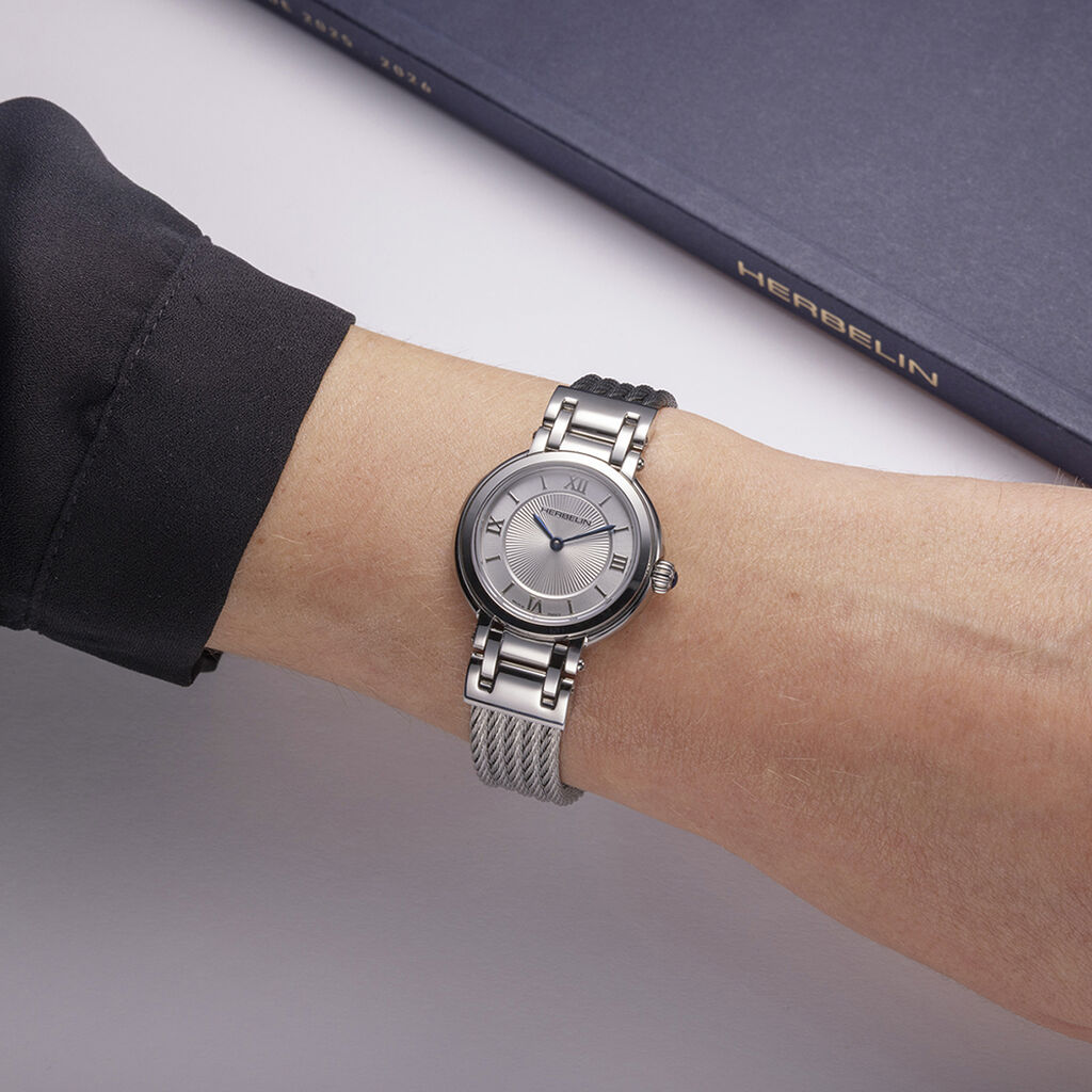 Montre Herbelin Galet Blanc - Montres Femme | Histoire d&rsquo;Or