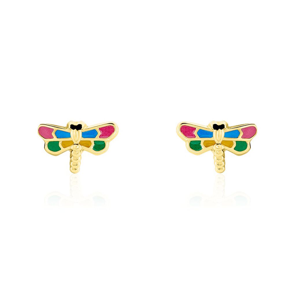 Boucles D'oreilles Puces Liberius Or Jaune - Clous d'oreilles Enfant | Histoire d’Or