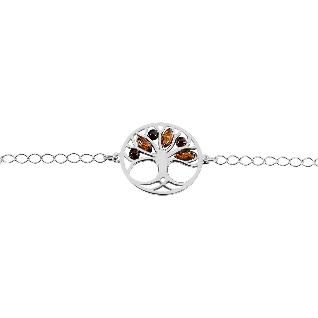 Bracelet Argent Blanc Odaya Ambre - Bracelets Femme | Histoire d’Or