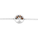 Bracelet Argent Blanc Odaya Ambre - Bracelets Femme | Histoire d&rsquo;Or