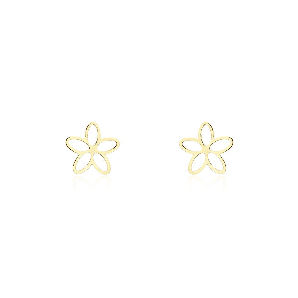 Boucles D'oreilles Puces Dacre Or Jaune - Clous d'oreilles Femme | Histoire d’Or