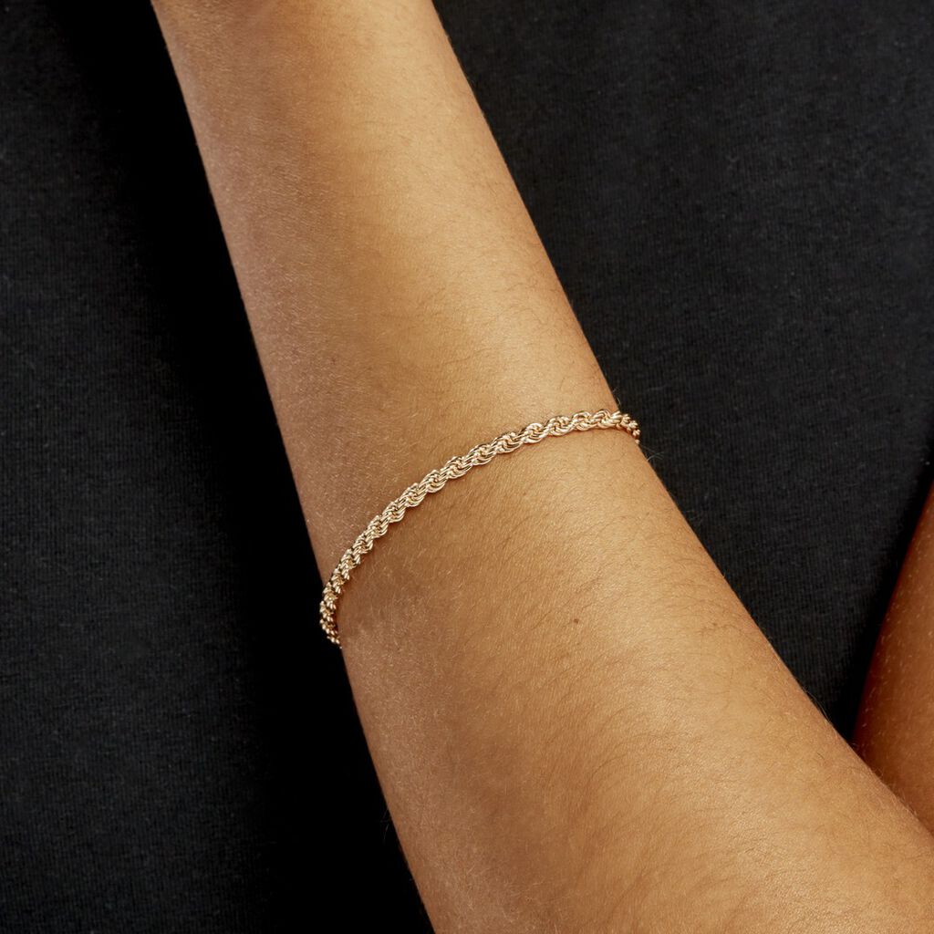 Bracelet Azelys Plaqué Or Jaune - Bracelets chaîne Femme | Histoire d’Or