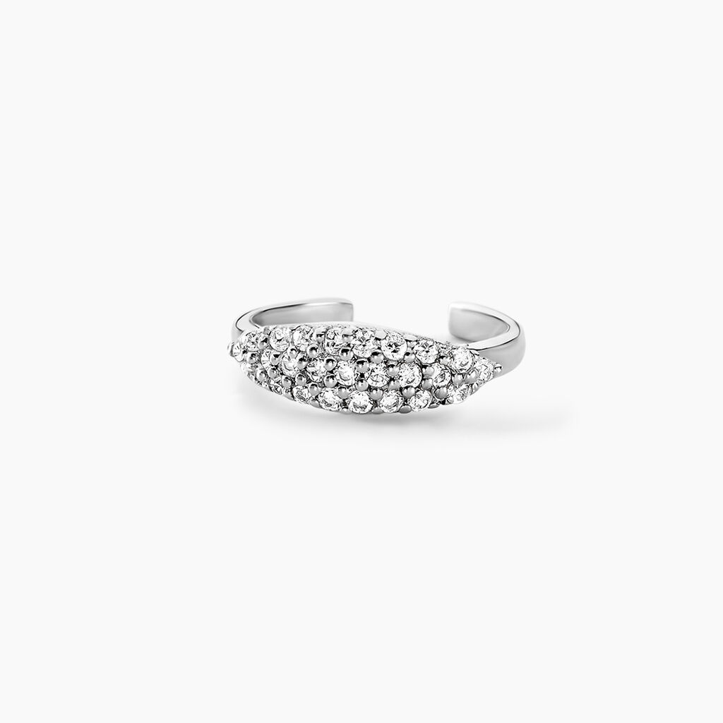 Bague D'oreille Unitaire Charmaine Argent Blanc Oxyde De Zirconium - Boucles d'oreilles fantaisie Femme | Histoire d’Or