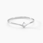 Bague Maye Or Blanc Diamant - Bagues solitaires Femme | Histoire d&rsquo;Or