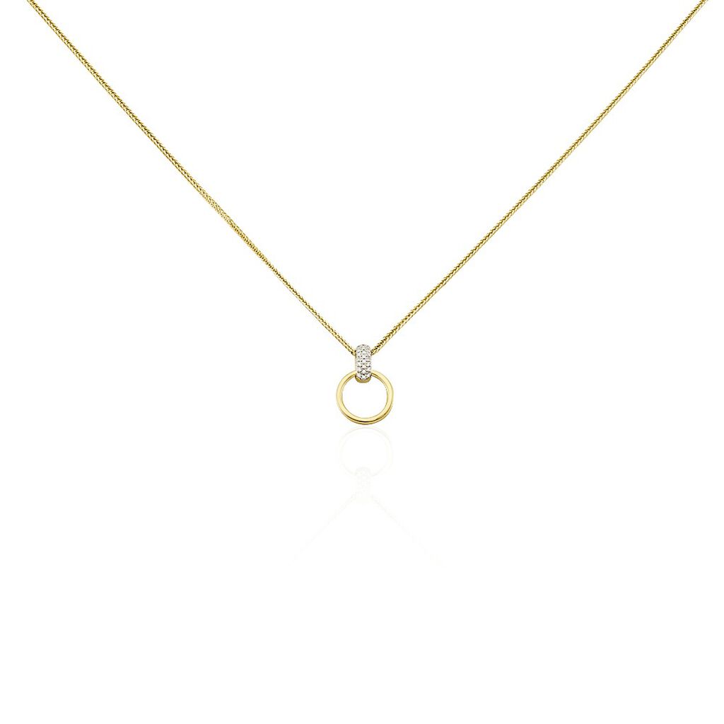 Collier Jazmine Jaune Diamant Blanc - Colliers Femme | Histoire d’Or