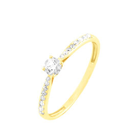 Bague Solitaire Laetitia Or Jaune Diamant - Bagues solitaires Femme | Histoire d’Or