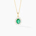 Pendentif Or Jaune Emeraude Diamants - Pendentifs Femme | Histoire d’Or