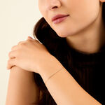Bracelet Ajith Argent Dor&eacute; A L'Or 750/1000 Oxyde De Zirconium - Bracelets Femme | Histoire d&rsquo;Or