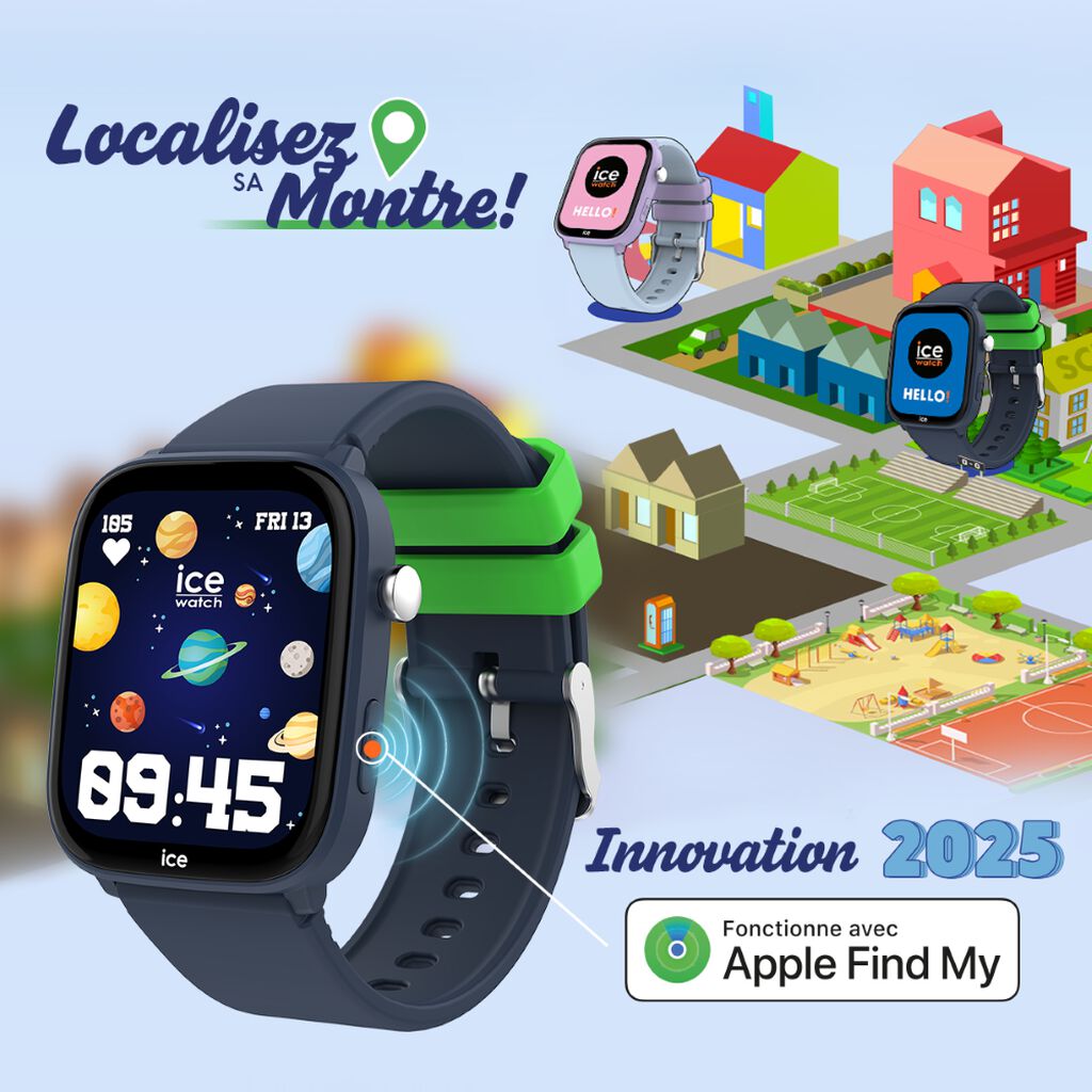 Montre Connect&eacute;e Ice Watch Smart Junior 3.0 Find My - Montres connect&eacute;es Enfant | Histoire d&rsquo;Or