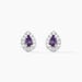 Boucles D'oreilles Puces Argent Blanc Tania Oxydes De Zirconium - Boucles d'oreilles fantaisie Femme | Histoire d’Or
