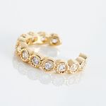 Bijou D'oreille Unitaire Silohe Plaqu&eacute; Or Jaune Oxyde De Zirconium - Piercings d'oreilles Femme | Histoire d&rsquo;Or