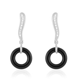 Boucles D'oreilles Pendantes Delphinia Argent Blanc Oxyde De Zirconium - Boucles d'oreilles fantaisie Femme | Histoire d’Or