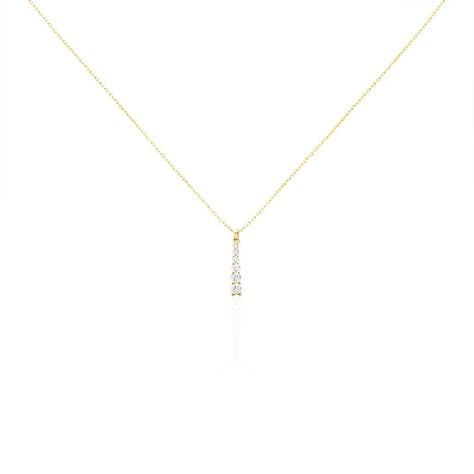 Collier Georas Or Jaune Oxyde De Zirconium - Colliers Femme | Histoire d’Or