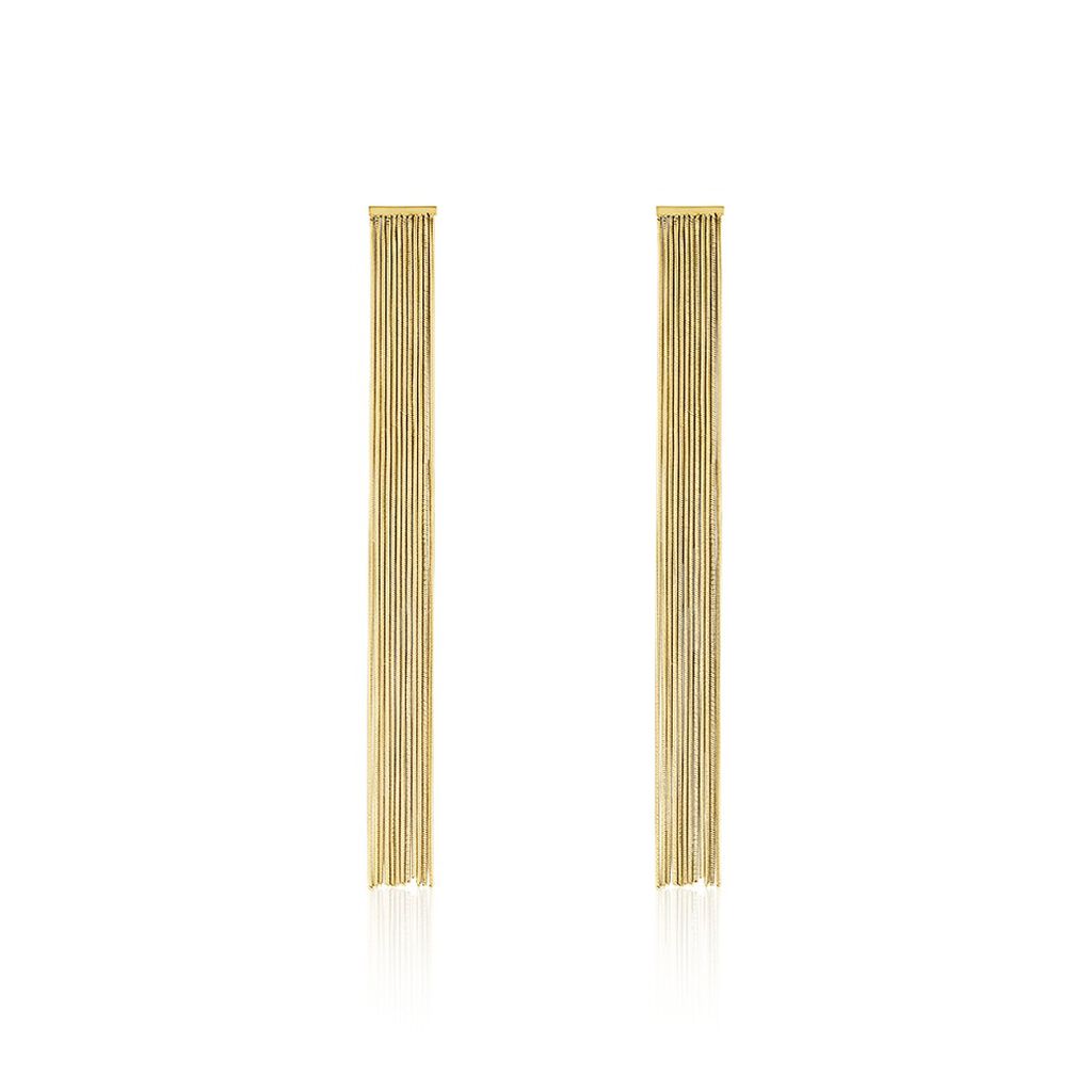 Boucles D'oreilles Pendantes Josephine Acier Doré - Boucles d'oreilles fantaisie Femme | Histoire d’Or