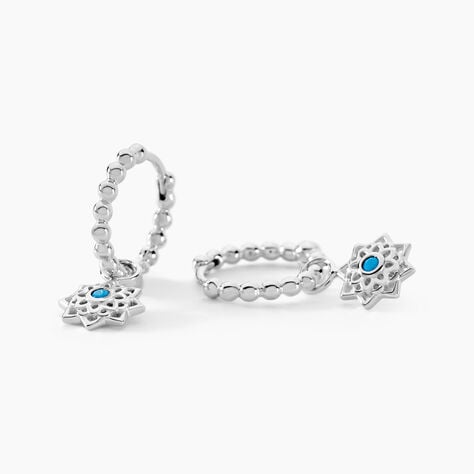 Créoles Meissa Argent Blanc Oxyde De Zirconium - Boucles d'oreilles créoles Femme | Histoire d’Or