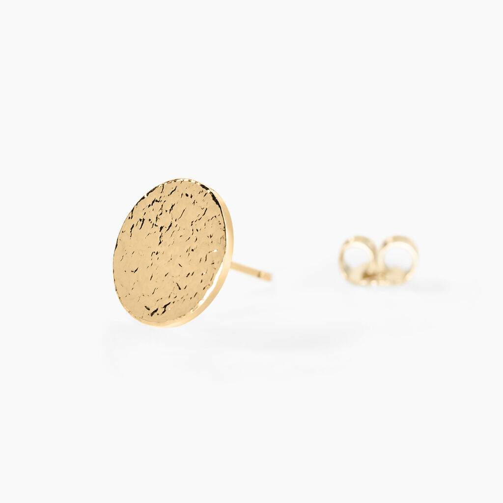 Boucles D'oreilles Puces Blanka Plaqué Or Jaune - Boucles d'oreilles fantaisie Femme | Histoire d’Or
