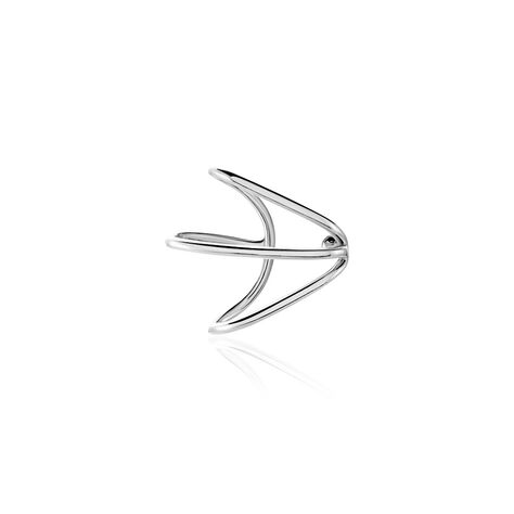 Bijou D'oreille Unitaire Sini Argent Blanc - Boucles d'oreilles fantaisie Femme | Histoire d’Or