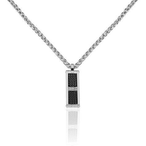 Collier Messy Acier Blanc - Colliers fantaisie Homme | Histoire d’Or