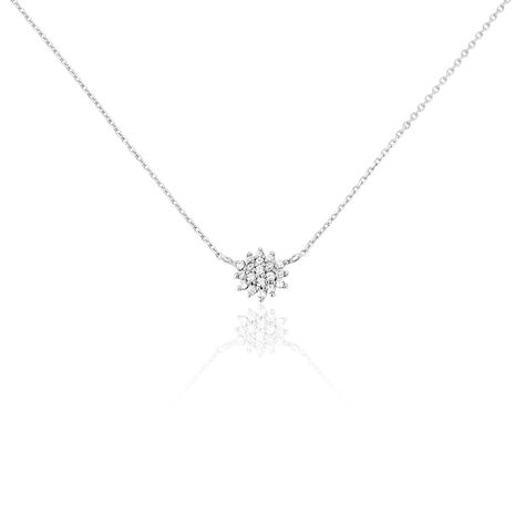 Collier Or Blanc Kristel Oxydes De Zirconium - Colliers Femme | Histoire d’Or