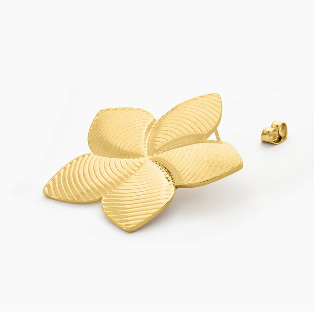 Boucles D'oreilles Puces Maora Acier Jaune - Nouveautés Femme | Histoire d’Or