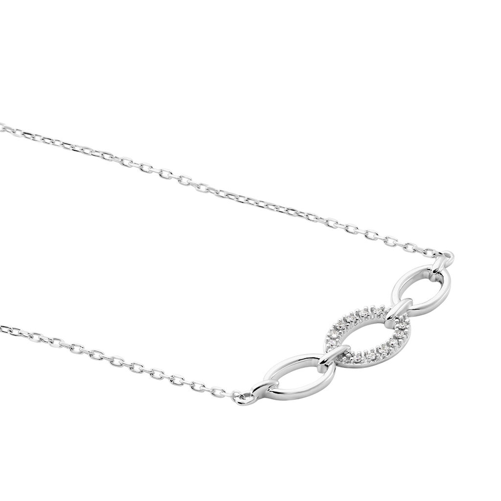 Collier Or Blanc Isebella Diamants - Colliers Femme | Histoire d’Or