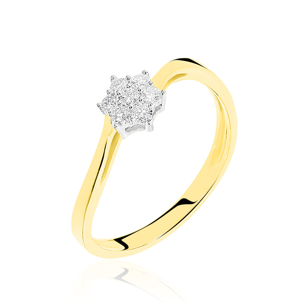 Bague Solitaire Cassiope Or Jaune Diamant - Bagues solitaires Femme | Histoire d’Or