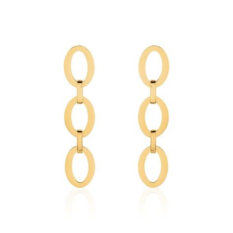 Boucles D'oreilles Pendantes Sprita Acier Doré - Boucles d'oreilles fantaisie Femme | Histoire d’Or