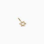 Pendentif Faye Argent Dor&eacute; A L'Or 750/1000 Oxyde De Zirconium - Pendentifs Femme | Histoire d&rsquo;Or