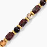 Bracelet Miky Acier Jaune Pierre De Synthese Agate - Bracelets Femme | Histoire d&rsquo;Or