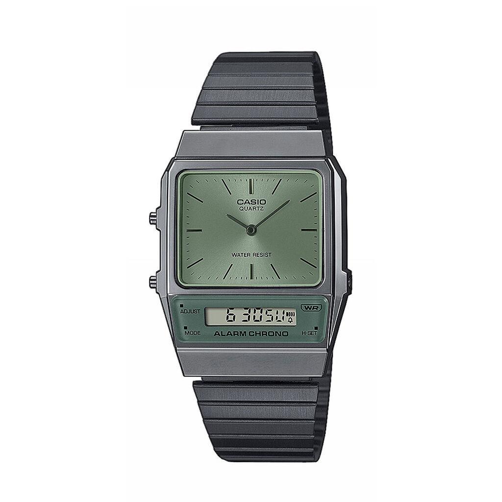 Montre Casio Collection Vintage Edgy Vert - Montres  | Histoire d’Or