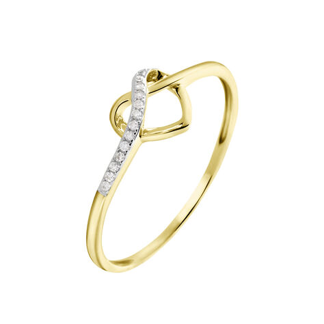 Bague Mona-lisa Or Jaune Diamants - Bagues avec pierre Femme | Histoire d’Or