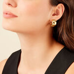 Cr&eacute;oles Perles Solaires Acier Jaune - Boucles d'oreilles cr&eacute;oles Femme | Histoire d&rsquo;Or