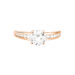 Bague Solitaire Arjuna Or Rose Oxyde De Zirconium - Bagues solitaires Femme | Histoire d’Or