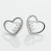 Boucles D'oreilles Puces Argent Blanc Shelan Oxydes De Zirconium - Boucles d'oreilles fantaisie Femme | Histoire d’Or