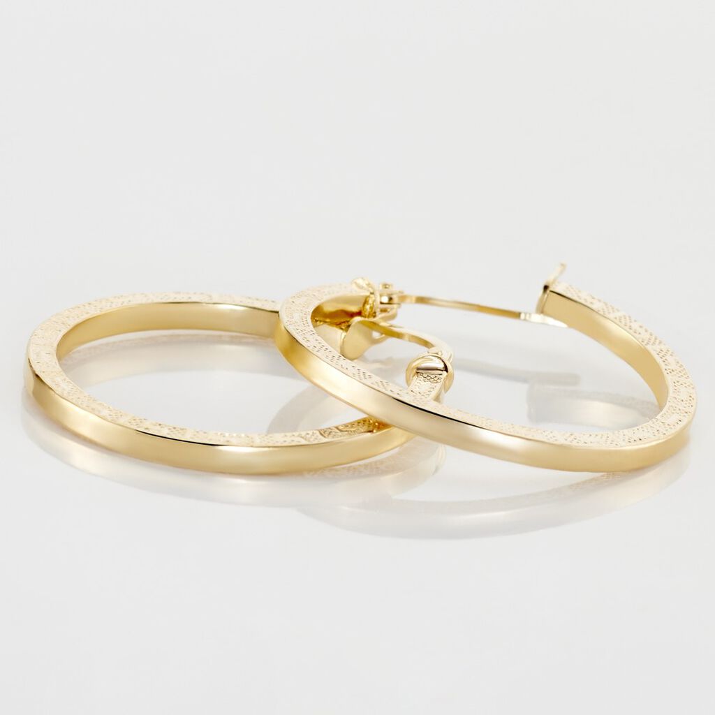 Créoles Xanthia Or Jaune - Boucles d'oreilles créoles Femme | Histoire d’Or