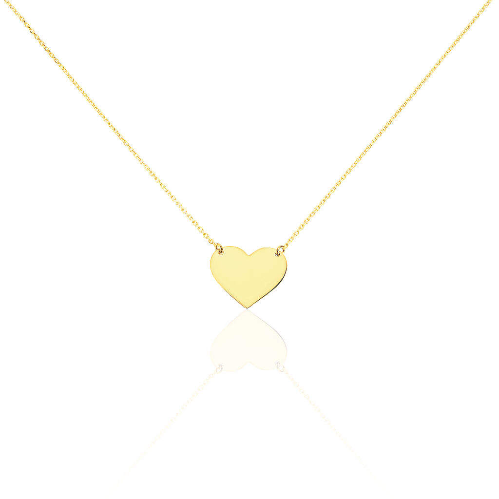 Collier Helenia Coeur Gravable Or Jaune - Cadeaux de naissance Enfant | Histoire d’Or