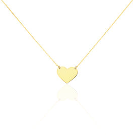 Collier Helenia Coeur Gravable Or Jaune - Cadeaux de naissance Enfant | Histoire d’Or
