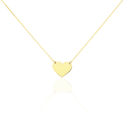 Collier Helenia Coeur Gravable Or Jaune - Cadeaux de naissance Enfant | Histoire d’Or