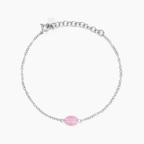 Bracelet Evren Argent Blanc Pierre De Synthese - Bracelets Femme | Histoire d’Or
