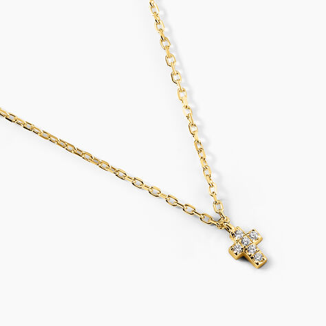 Collier Siem Argent Jaune Oxyde De Zirconium - Colliers fantaisie Femme | Histoire d&rsquo;Or