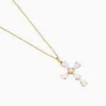 Pendentif Gjon Or Jaune Oxyde De Zirconium - Pendentifs Communion Femme | Histoire d&rsquo;Or