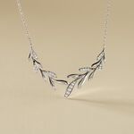 Collier Andeol Argent Blanc Oxyde De Zirconium - Colliers fantaisie Femme | Histoire d&rsquo;Or