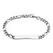 Bracelet Identité Acier Blanc Jimmy - Bracelets fantaisie Homme | Histoire d’Or
