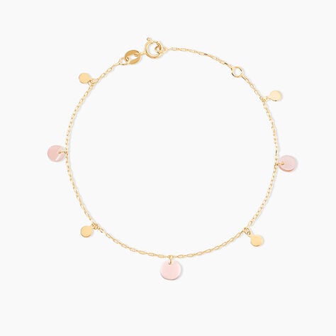 Bracelet Pampilles Color&eacute;es Or Jaune Nacre - Bracelets Femme | Histoire d&rsquo;Or
