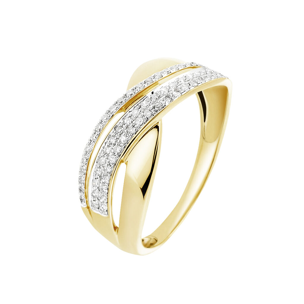 Bague Merlin Or Jaune Diamant - Bagues avec pierre Femme | Histoire d’Or