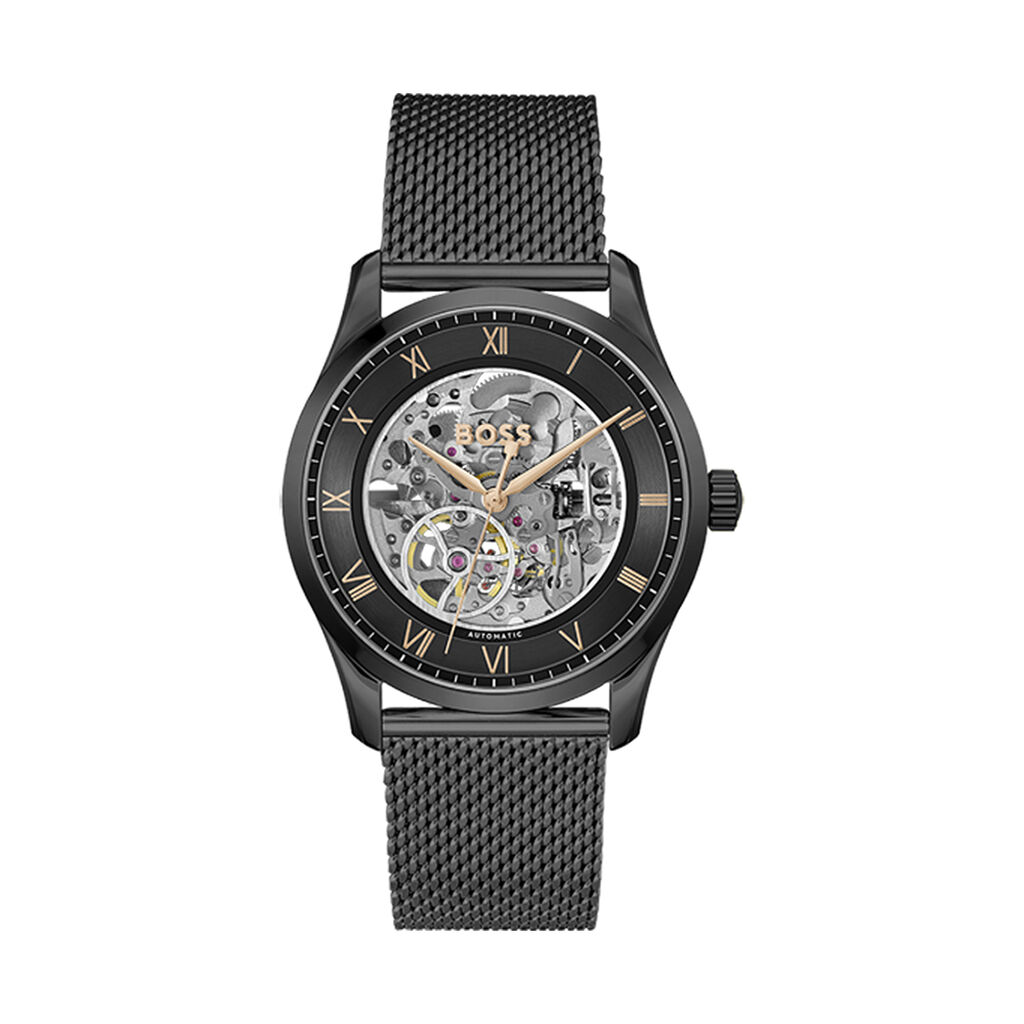 Montre Boss Principle Skeleton Noir - Montres Homme | Histoire d’Or