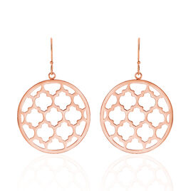 Boucles D'oreilles Pendantes Nevenka Acier Rose - Boucles d'oreilles fantaisie Femme | Histoire d’Or