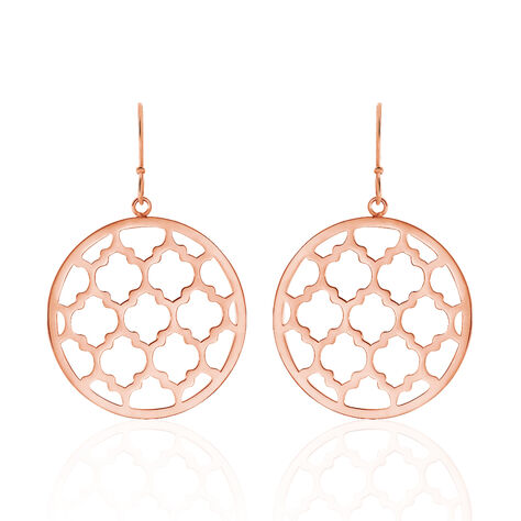 Boucles D'oreilles Pendantes Nevenka Acier Rose - Boucles d'oreilles fantaisie Femme | Histoire d’Or